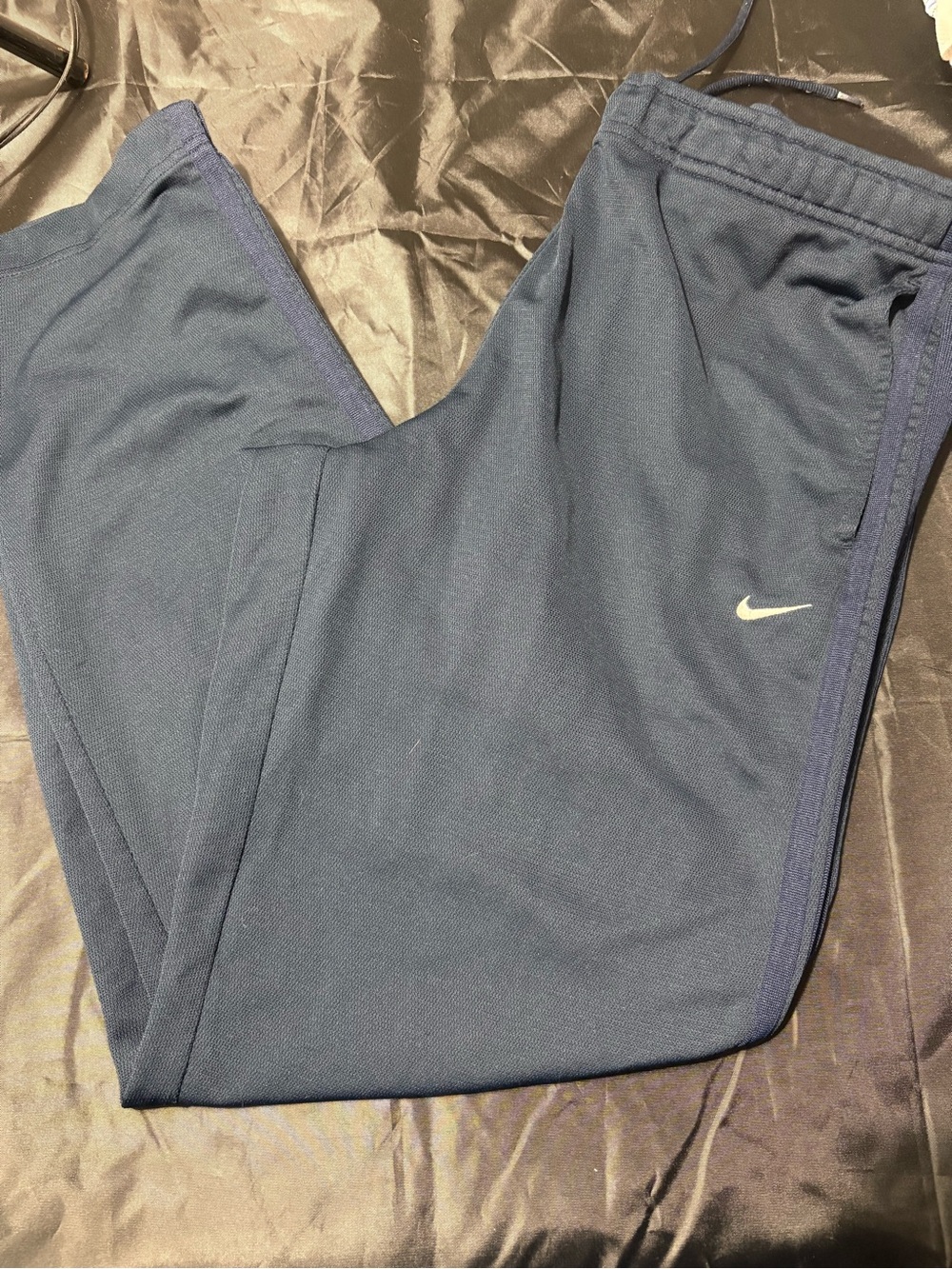 Nike Navy Men's Jogger Sweatpants with Small Swoosh